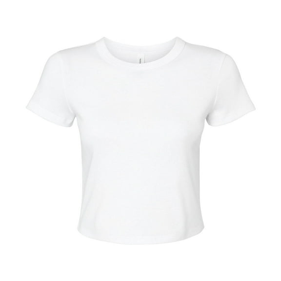 Bella Canvas Womens Micro-Rib Crop T-Shirt
