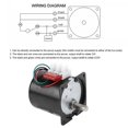thumbnail image 4 of AC Synchronous Motor 14W Permanent Magnet Slow Speed 2-Way High Torsion Central Shaft XD60KTYZ15rpm/min AC110V, 4 of 4