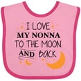 thumbnail image 3 of Inktastic I Love My Nonna to the Moon and Back Boys or Girls Baby Bib, 3 of 4