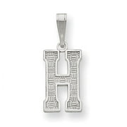 Beautiful Sterling Silver Initial H Charm