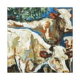 thumbnail image 1 of Cows in Sunset Glow - Canvas, 1 of 10