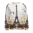 thumbnail image 7 of Eiffel Tower Womens Oversized Sweatshirts Hoodies Crewneck Casual Tops Comfy FallWinter Clothes 2024, 7 of 7