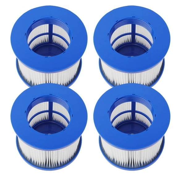 Water Filter Cartridge for Inflatable Hot Tub Spa - Blue - 4 Pack
