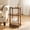 Walnut, variant on Maliowa 3-Tier Small Side Table, Oval End Table with Spindle Legs, Accent Night Stand with Storage Shelf for Living Room Bedroom Narrow Spaces, White