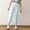 Blue, variant on Kids Solid Ice Silk Cuffed Pants Breathable Bug Proof Outdoor Casual Summer Trousers