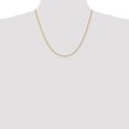 thumbnail image 2 of Diamond2Deal 10K Yellow Gold 2 mm Regular Rope Chain Necklace for Women 20", 2 of 6