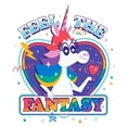 thumbnail image 2 of Girl's Inside Out Rainbow Unicorn Feel the Fantasy  Graphic T-Shirt, 2 of 4