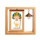 thumbnail image 1 of Sombrero amarillo Egipto Cartoon Marco giratorio de madera 4x6, 1 of 3