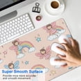 thumbnail image 4 of Long Mouse Pads for Desk,Light Pink Fairy Pattern Desk Mats on Top Of Desks, Desk Mouse Pad Extra Large with 3mm Non-Slip Base and Stitched Edge for Gaming,Office,Work,Home 31.5"x11.8", 4 of 6