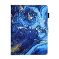 thumbnail image 6 of Dteck Case for iPad Pro 11-in. (M4) 2024 Release,Magnetic Leather Pattern Card Slots Wallet Smart Case Shockrpoof Rubber Kickstand Cover for iPad Pro 11" 2024,Blue Marble, 6 of 7
