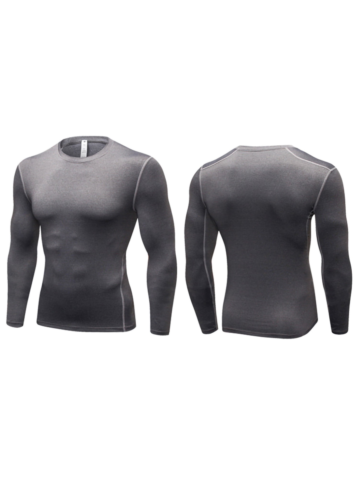 Glonme Mens Muscle Tops Long Sleeve Compression Shirts Baselayer
