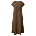 thumbnail image 4 of Sngxgn Women's Party Dress Bodycon Dresses Long Sleeve(Coffee,M), 4 of 6