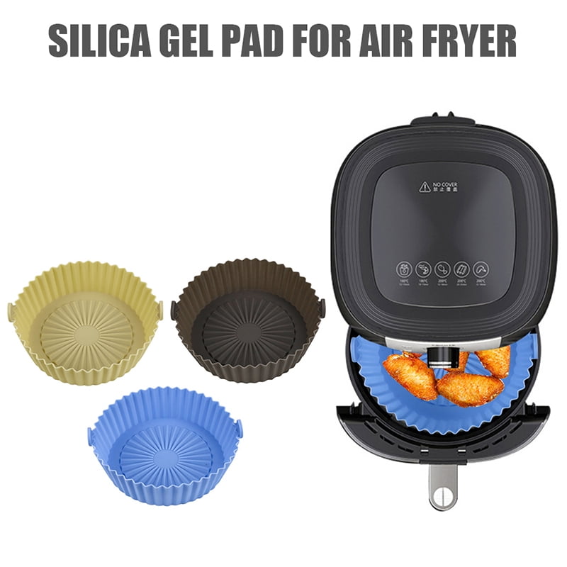 Air Fryer Silicone Pot, 3 Pack 5.5- 6.5 In Reusable Round Air Fryer  Silicone Liners, Heat Resistant Non Stick Air Fryer Basket, BPA Free, Air  Fryers Oven Accessories for 1- 3 Qt Airfryer 