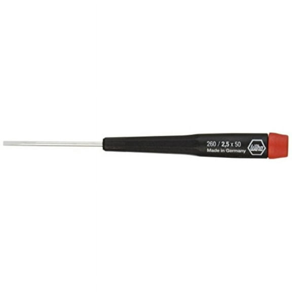 Wiha 96025 Slotted Screwdriver with Precision Handle, 2.5 x 50mm