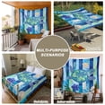 thumbnail image 6 of Blue Turtle Coastal Large Tapestry for Bedroom Wall Hanging Tapestry, Nautical Beach Summer Sea Retro Ceiling Backdrop Tapestries Poster Blanket Wall Decor for Teens Room Living Room Dorm 100" x 59", 6 of 8