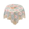 thumbnail image 1 of Petite Nappe Ronde en Dentelle Brodée pour Table à Thé, Table à Manger et Table de Chevet Moderne, 1 of 7