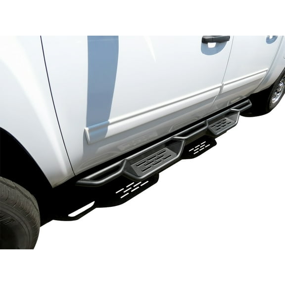 APS Black 6 Inches Tubular Drop Down Style Bars Running Boards Compatible with Chevy Silverado GMC Sierra 1500 2007-2018 Crew Cab & 2500 3500 HD 2019 Crew Cab (Exclude 07 Classic)