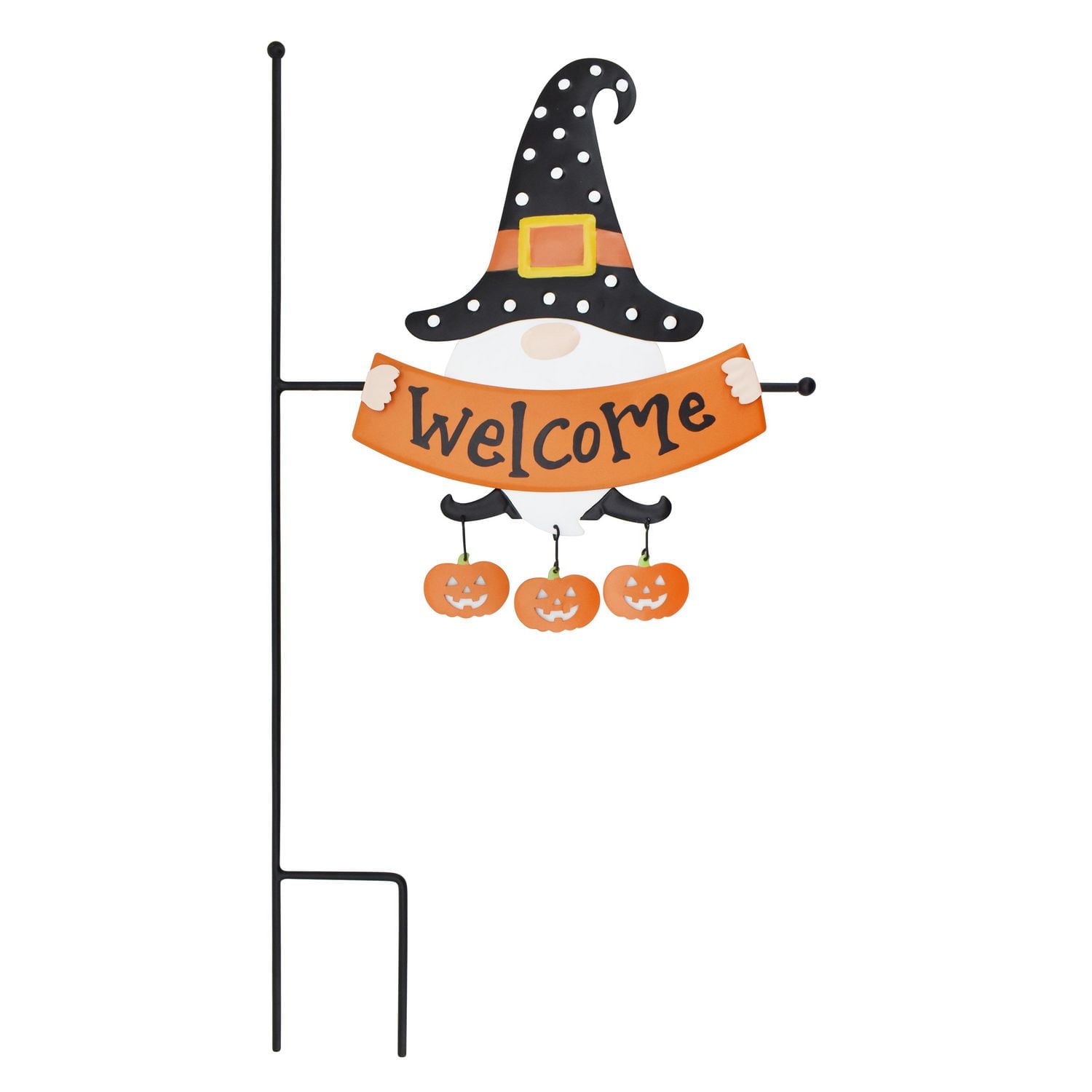 Halloween witches design garden stake