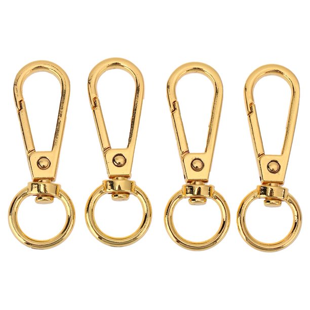 Cierre De Gancho 4 piezas Vintage Metal equipaje bolsa perro hebilla Snap Hook DIY llavero (oro) Tmvgtek Libre de BPA