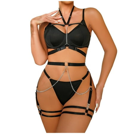 

BELLZELY Lingerie for Women Plus Size Clearance Women Lingerie Sets Temptation Underwear Sleepwear Suit Lingerie Sets