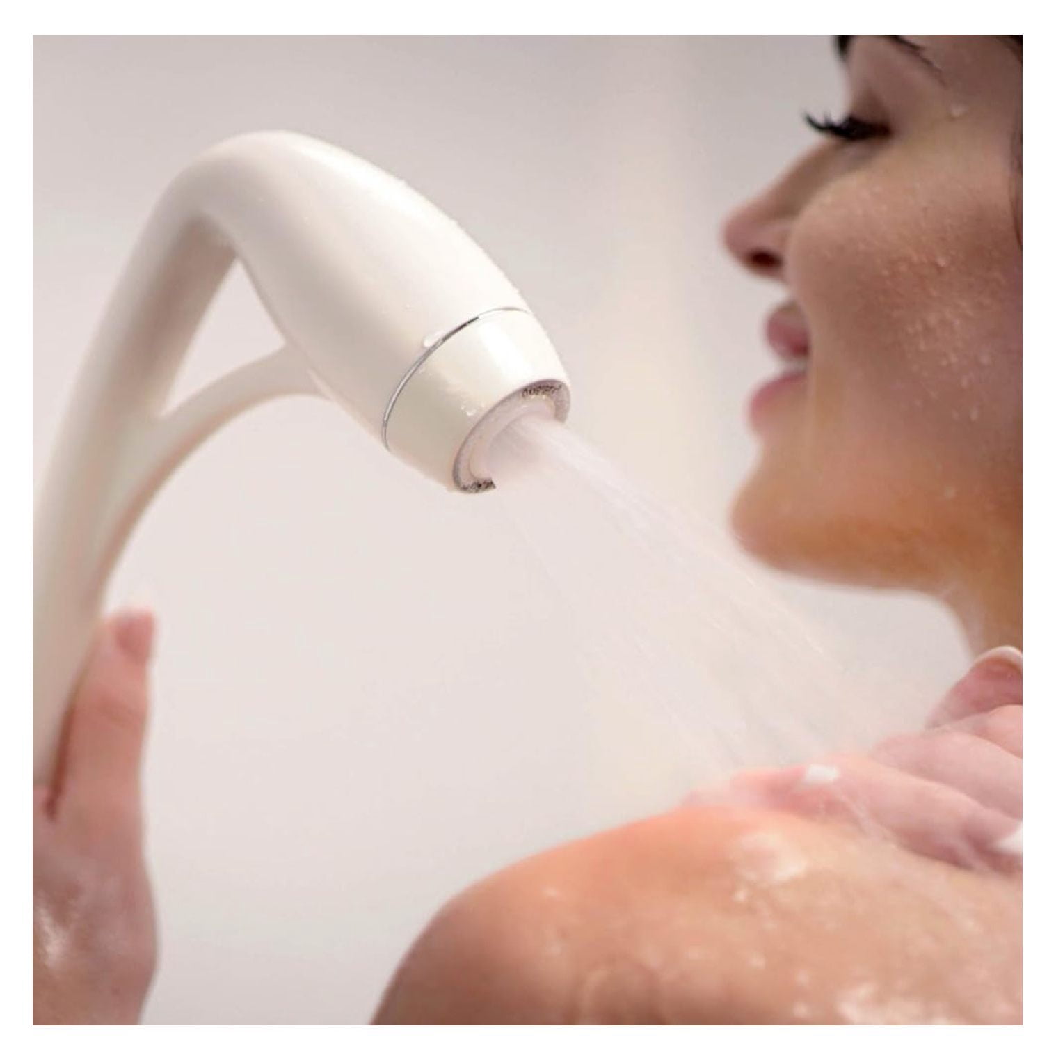 RV Handheld Shower Head - White, 60 Inch Hose - Portable Shower Kit for Camping, Marine, Boat - Adjustable Spray Settings, Non-Clogging
