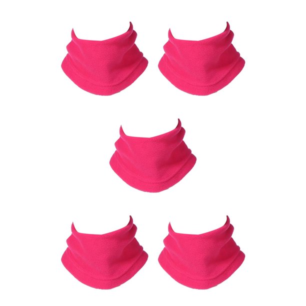 Injueey Calentador de cuello a prueba de frío polar cuellos unisex polaina espesar gran textura accesorios de ciclismo pañuelo transpirable rojo Type2 NO2 Injueey CBP391675