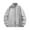 F01-Grey, variant on FYDUU Womens Zip Up Jackets Plus Size Lightweight Jacket Stand Collar Casual Zip Up Jacket Coat Outerwear Athletic Bomber Jackets Soft Outerwear Coats