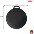 thumbnail image 4 of Victoria Round Cast Iron Oven Dosa Pan Nonstick Grill with Loop Handle Black 12 inch, 4 of 7