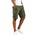 thumbnail image 2 of Thousandth Cargo Shorts for Men Summer Elastic Waist Drawstring Streetwear Shorts Zipper Pocket Casual Shorts Outdoor Hiking Shorts Fashionable Durable Shorts, 2 of 8