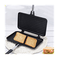 Gas NonStick Sandwich Maker Bread Toast Oven Mold Grill Frying Pan