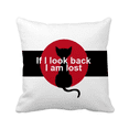 thumbnail image 1 of Film Dialogue Never Look Back Throw Pillow Sleeping Sofa Cushion Cover, 1 of 3