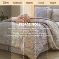 thumbnail image 6 of Lanco Diane Elegant Floral 6-Piece Reversible Comforter Set, King, Blush, 100% Polyester Fill, 6 of 7