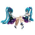 thumbnail image 5 of Muñecas modelo Kawaii Anime Girl sentada Hatsune ata ku figura de acción NrelyStopper flores gradiente teléfonos Glory novedad 14cm, 5 of 5
