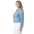 thumbnail image 4 of Jessica Simpson Women's and Women's Plus Uptown Jean Cropped Denim Jacket, 4 of 4