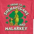 thumbnail image 3 of Dr. Suess - The Grinch - Prone To Shenanigans Malarkey - St Patrick's Day - Men's Short Sleeve Graphic T-Shirt, 3 of 5