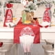 thumbnail image 2 of Bandera de mesa de Navidad Camino de mesa de Navidad Camino de mesa de Navidad con muñeca sin rostro Cena de Navidad Mantel Decoración Mesa de impresión (Rojo) esquí esquí Gafas de esquí, 2 of 5
