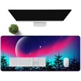 thumbnail image 4 of Starry Sky Large Mouse Pad 31.5x11.8 Inches Dream Starlight Plant Forest Planet Graphic Printed Mouse Pad for Home Office Gaming Work BDMLMN35, 4 of 6