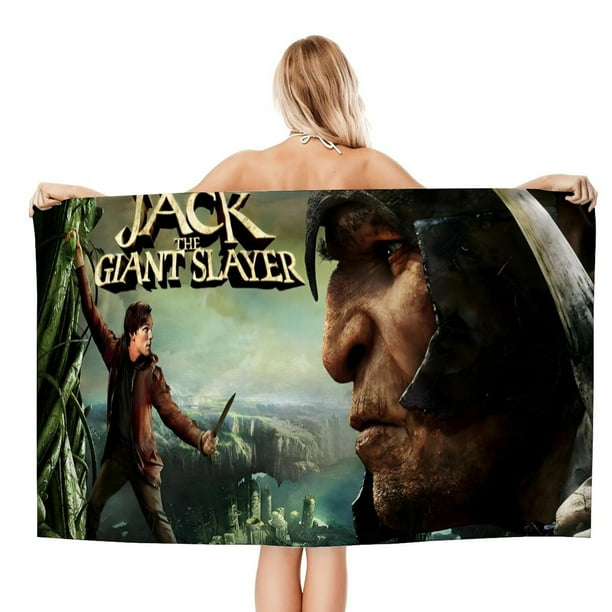 Jack el Cazagigantes Toalla de playa de secado rápido con diseño temático, regalo para mujeres y niñas, ideal para cumpleaños, fans, amantes de la música, uso en la playa o al aire libre, 78 × 160 cm