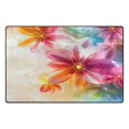 thumbnail image 2 of Ryvnso Romantic Colorful Flower Area Floor Mat Non-Slip Carpet Soft Rugs Doormats 60" x 39", 2 of 7