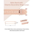 thumbnail image 7 of TOYOUTHS Decorative Ring Loops Compatible with Apple Watch Band Charms 42mm 41mm 40mm 38mm 44mm 45mm 46mm 49mm Women, Boho Engraved Strap Accessories for iWatch Series 10 9 Ultra SE 8 7 6 5 4 3 2 1, 7 of 7