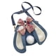 thumbnail image 1 of Bolso bandolera con orejas de conejo Ticfox azul, 1 of 5
