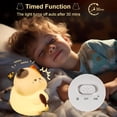 thumbnail image 5 of Greedy Cat Night Light for Kids, 3 Levels Dimmable Cute Kitty Nursery Nightlight with Touch Color Change, Squishy Silicone Rechargeable Bedside Lamp for Baby/Pregnant Mom/Elderly/Adults, 5 of 17
