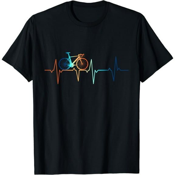 Bicycle Cycle Heartbeat Cycling Biking Lover Bicyclist T-Shirt