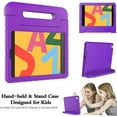 thumbnail image 7 of SUPNICE Case for New iPad 10.2 Inch 2021/2020/2019 (9th/8th/7th Generation), Shockproof Lightweight Convertible Handle Stand Protective Kids Case for iPad 10.2, iPad Air 3 10.5 2019, Purple, 7 of 7