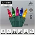 thumbnail image 2 of Kringle Traditions 50-Ct Indoor-Outdoor Multi Color Mini Lights for Christmas, Parties, Bedroom - 17' Green Wire, 2 of 5