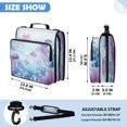 thumbnail image 3 of Zipper Binder with Shoulder Strap 2 inch 3 Ring Waterproof File Folder Organizer Bag 500 Sheet Whimsical Underwater Scene, 3 of 8