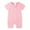 Pink, variant on Odeerbi 2025 Toddler Baby Boys Girls Cute Cartoon Animal Pattern Short Sleeve Double Zipper Romper Jumpsuit