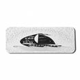 thumbnail image 1 of Adventure Computer Mouse Pad, Being Open to the New Adventures Words on a Small Boat Marine Journey Theme, Rectangle Non-Slip Rubber Mousepad Large, 31" x 12" Gaming Size, Black White, by Ambesonne, 1 of 2