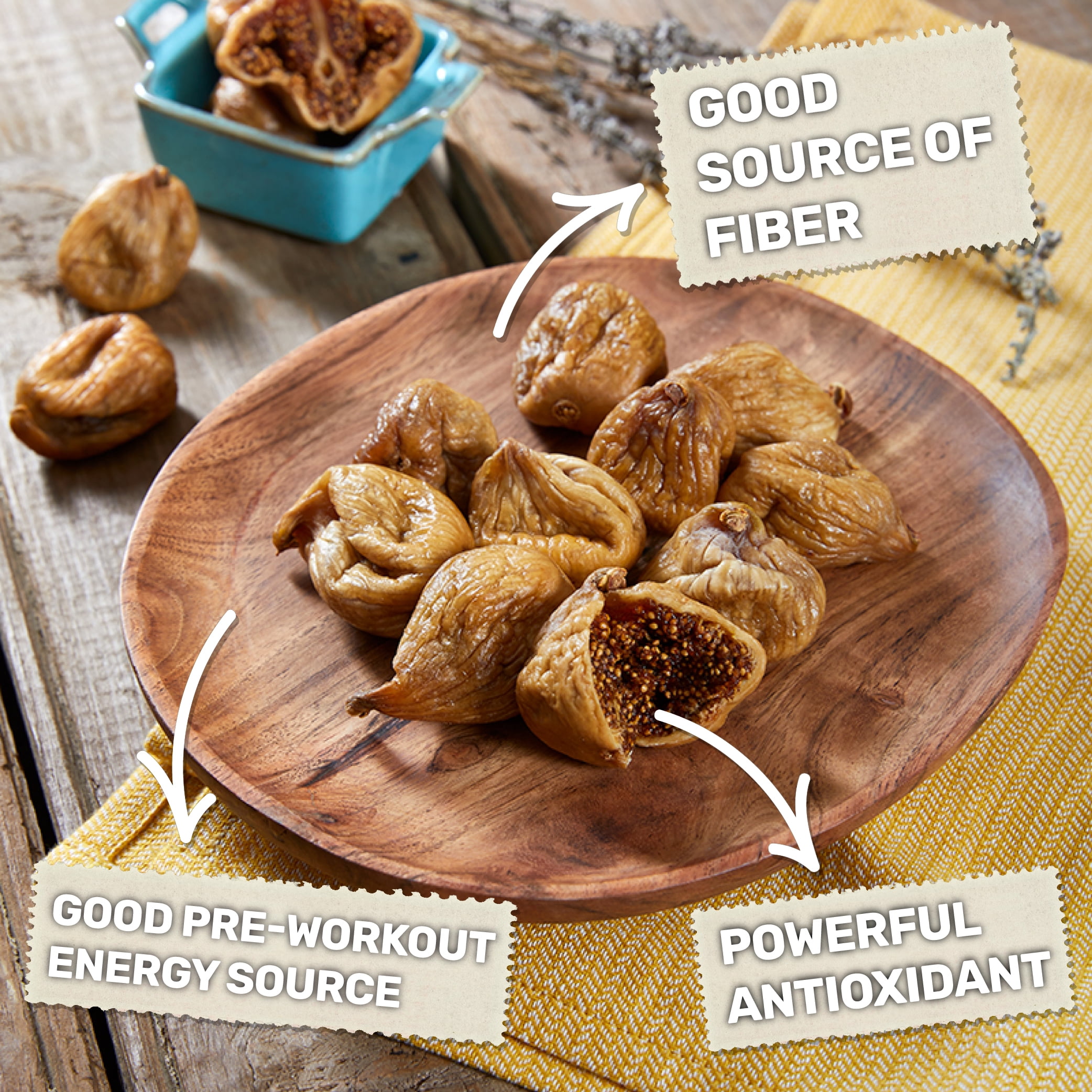 Happy Village Organic Soft Dried Figs On the Go – 3 Bags (15 Individual Portion Packs) | Healthy, Organic, Non-GMO, Vegan, Kosher, Gluten-Free Snack Packs