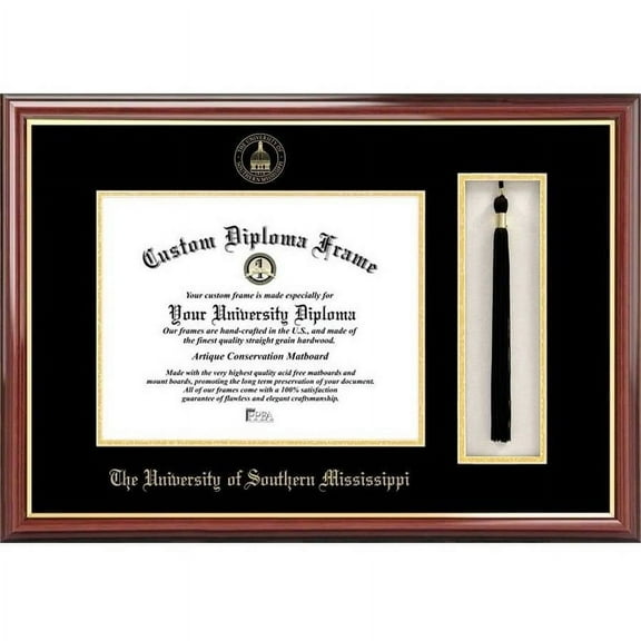Southern Mississippi 8.5" x 11" Tassel Box and Diploma Frame